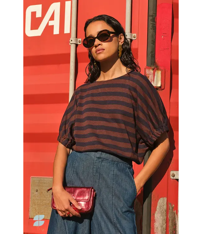 26411011/CoffeeBean  merle big stripe top