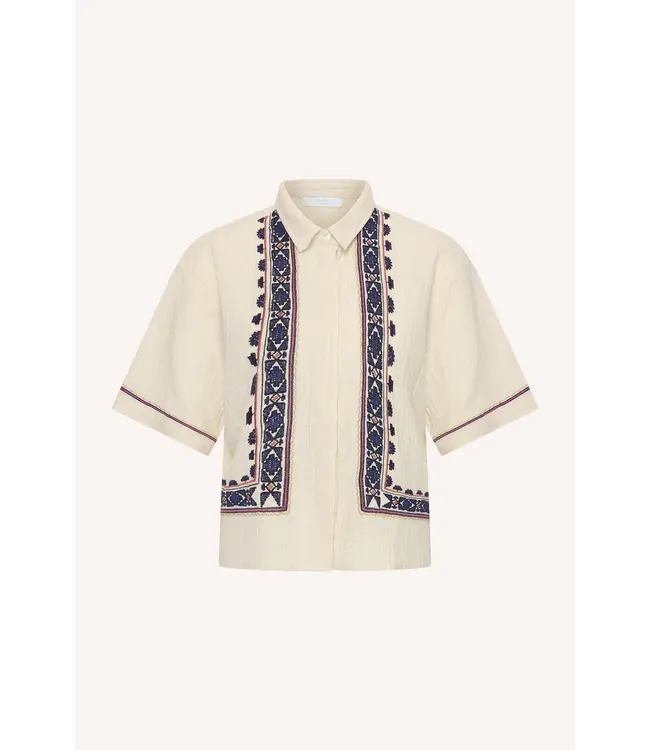26412004/Sand  jela embroidery blouse