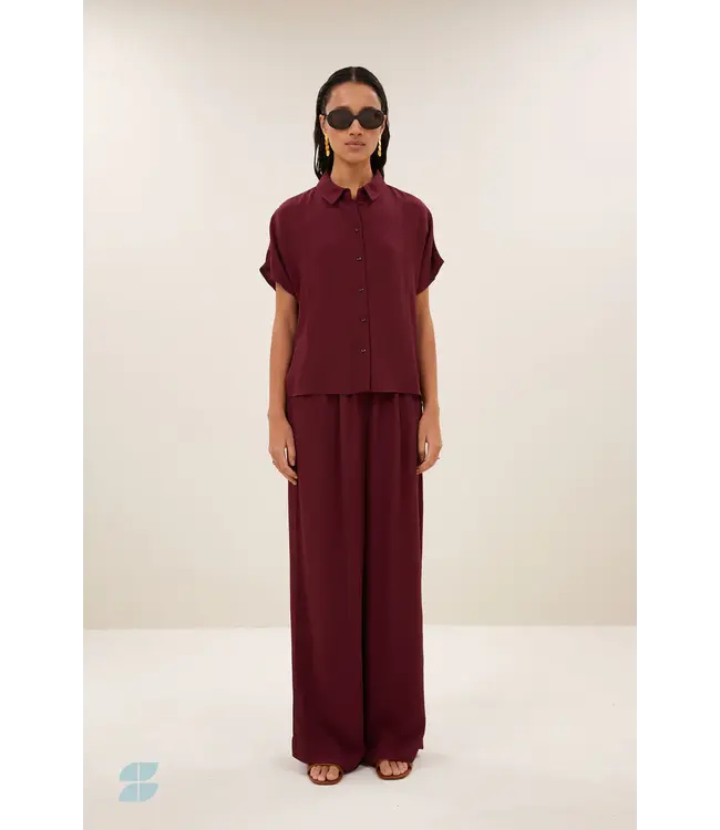26412045/Wine  barley viscose blouse