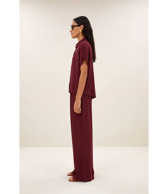 26412045/Wine  barley viscose blouse