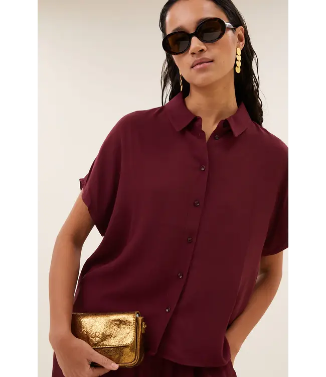 26412045/Wine  barley viscose blouse