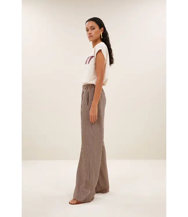 26418015/BurgundyStripe  celin stripe pants