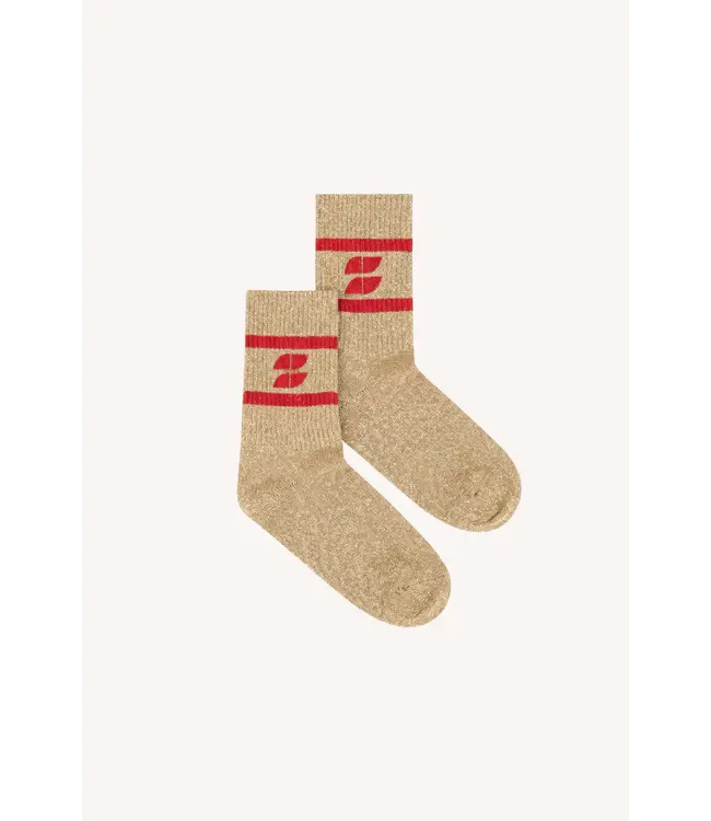 26418402/PoppyRed  logo glitter oyster socks