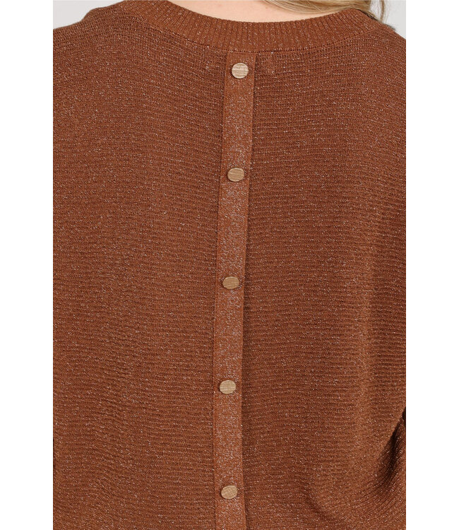 NKF01068/Espresso  Kinty Top Lurex