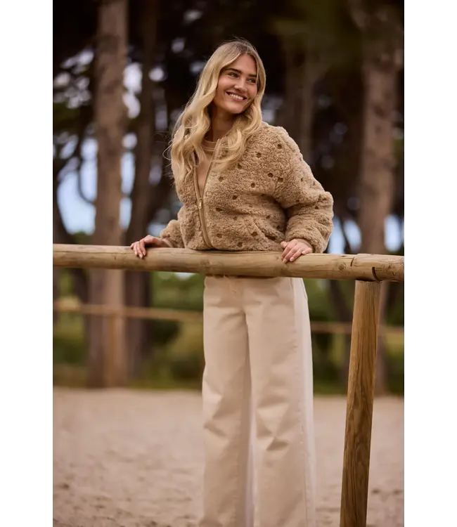 NKF13114/Sand  Henny Jacket Dots