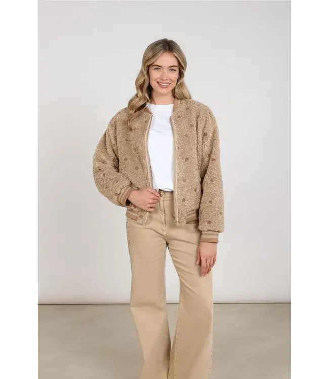 NKF13114/Sand  Henny Jacket Dots