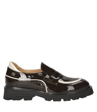 Babouche EVITA-12 Chunky Loafer Brown/OffWhite