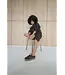 Babouche JILLY-165 sneaker DarkBrow/Gold