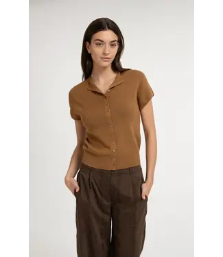 YAYA 01-010163-607/810252 Sleeveless knit cardigan with button front YAYA 01-010163-607/810252 Sleeveless knit cardigan with button front