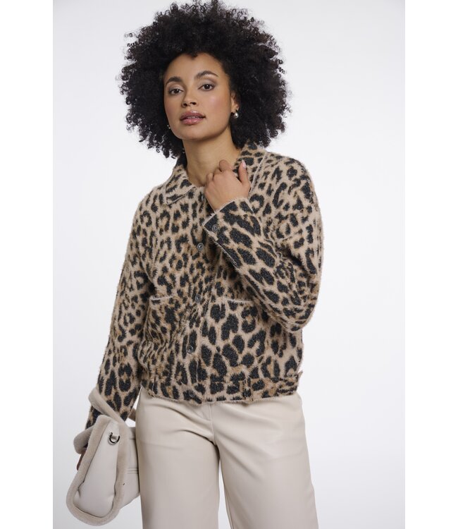 Bubbly.5012611/LightLeopard  Boxy jacket