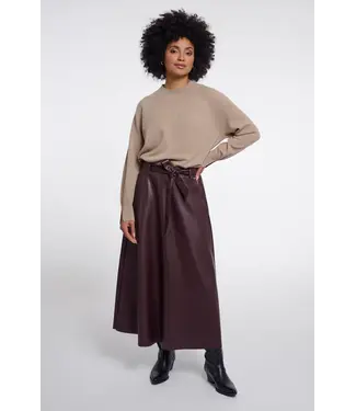Rino & Pelle Chelsea.7502611/ChocolateBean  Faux leather skirt with belt