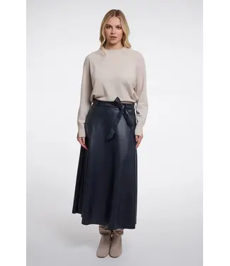 Rino & Pelle Chelsea.7502611/DarkNavy  Faux leather skirt with belt