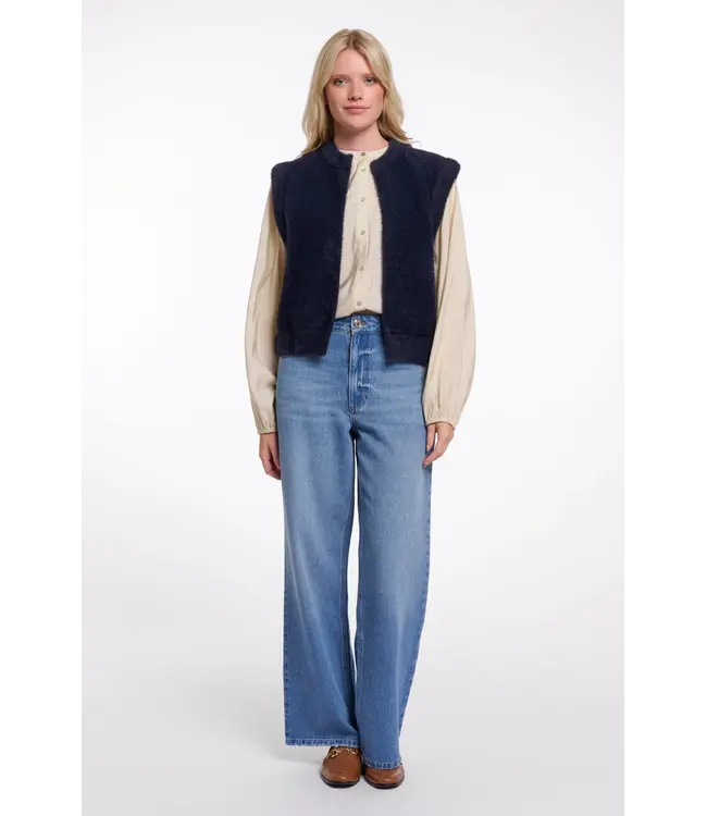 Elona.5002611/DarkNavy  Short waistcoat