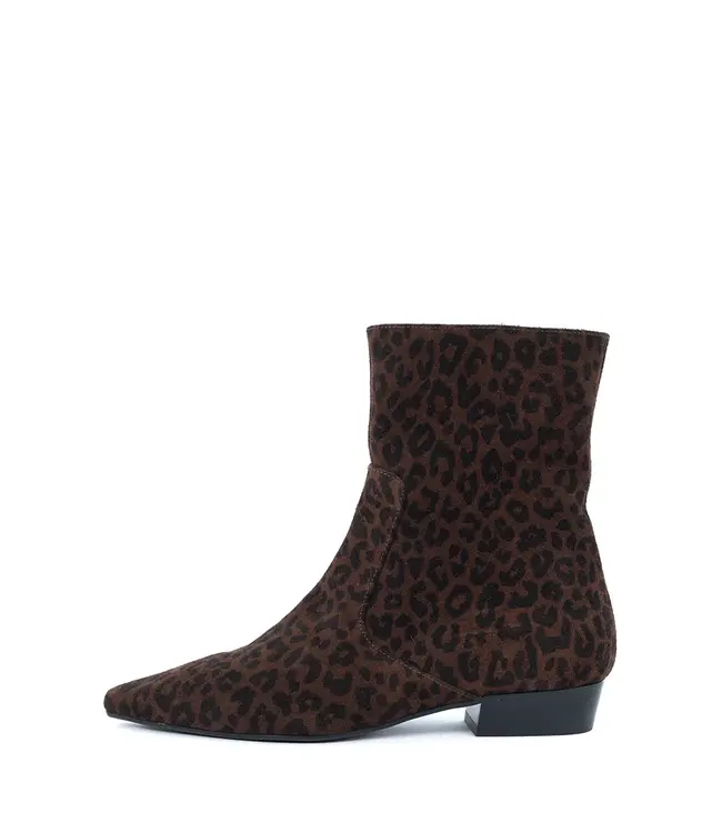 BLAKE-2 Enkellaars Donker Bruin Leopard