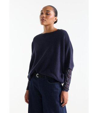 JANSEN Amsterdam DACOTA-W26/000780-darkblue  DACOTA TRUI sk 163 round short batwing sleeve