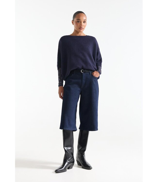 DACOTA-W26/000780-darkblue  DACOTA TRUI sk 163 round short batwing sleeve
