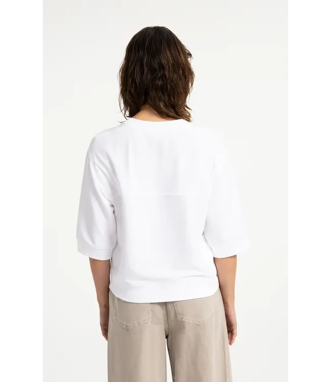 01-709407-608/00000  Jersey rib top with short sleeves