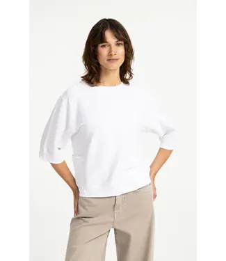 YAYA 01-709407-608/00000  Jersey rib top with short sleeves