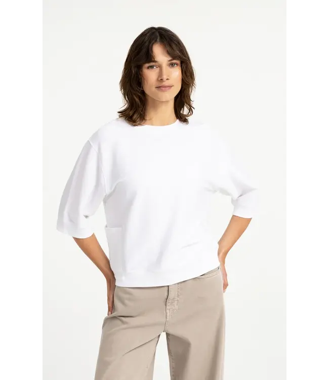 01-709407-608/00000  Jersey rib top with short sleeves