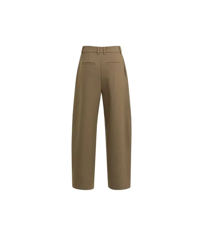 01-301275-608/90617  Woven barrel-leg trousers with pleat detail
