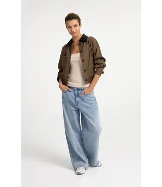 YAYA 01-311153-608/99036  Denim jeans with wide legs and distinctive waistband - L32