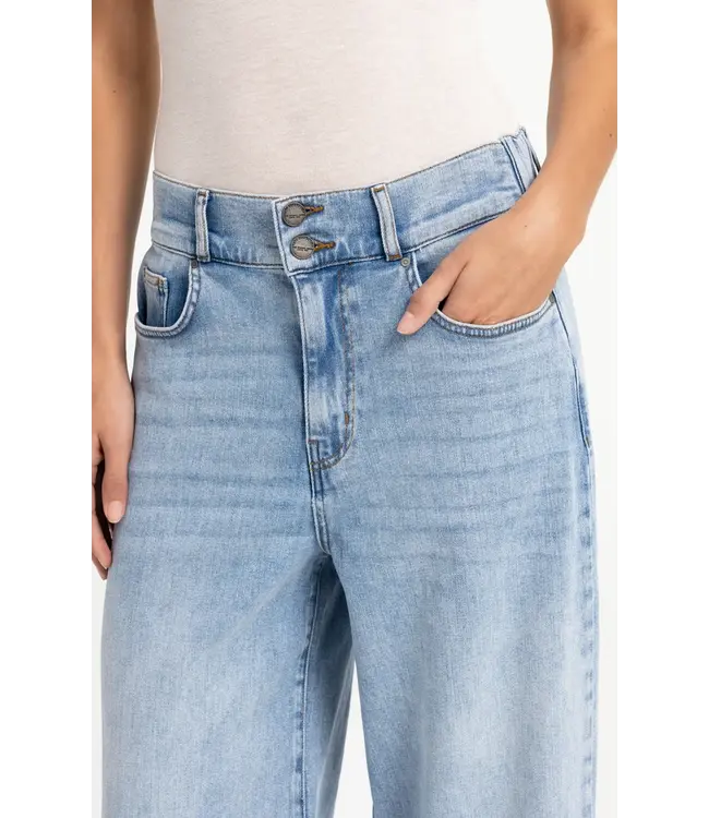 01-311153-608/99036  Denim jeans with wide legs and distinctive waistband - L32