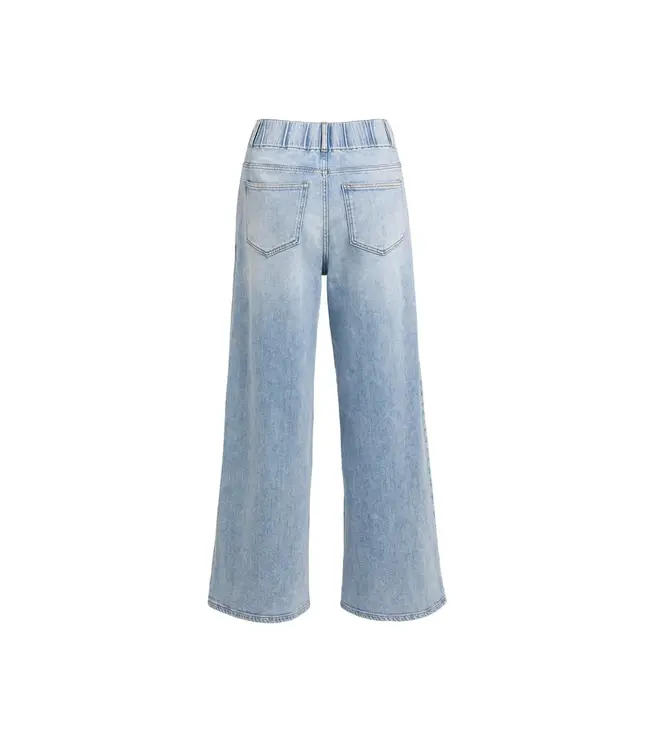 01-311153-608/99036  Denim jeans with wide legs and distinctive waistband - L32