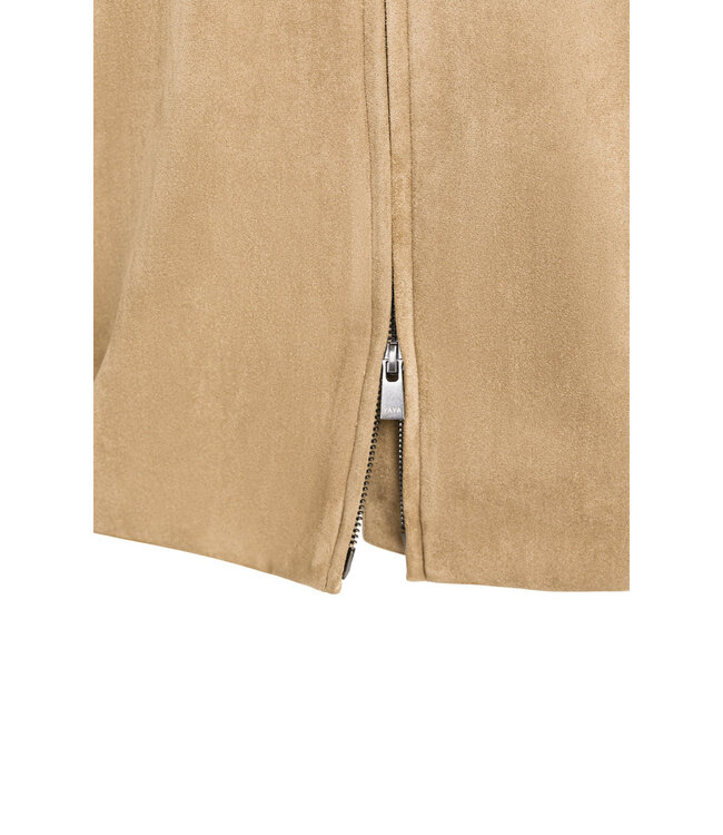 02-009081-608/81018  Oversized suedine jacket with short sleeves