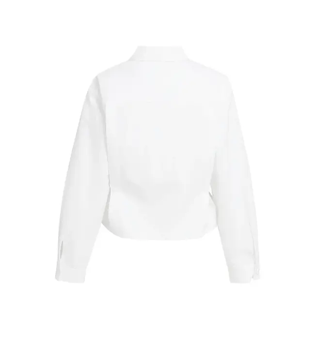 01-201240-608/00000  Poplin blouse with adjustable waist and long sleeves