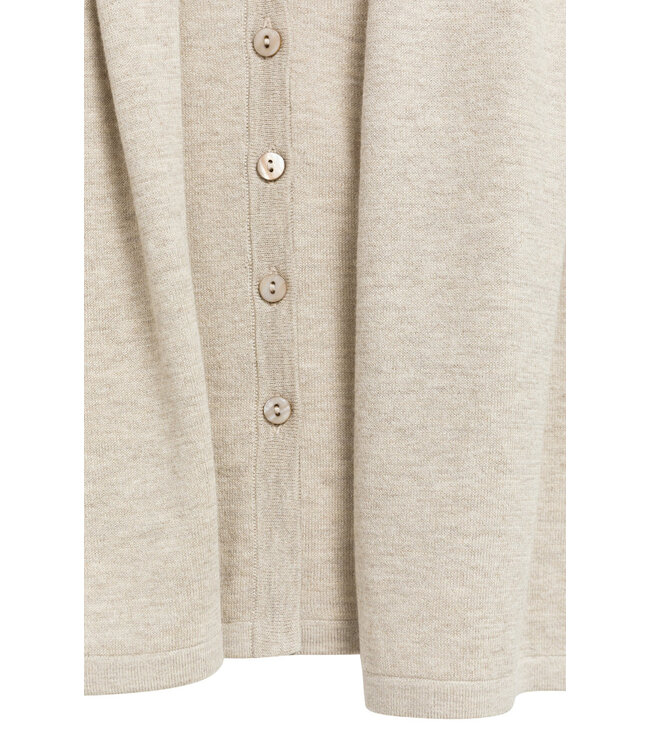 01-010176-608/611032  Sleeveless cardigan with double layer and buttons