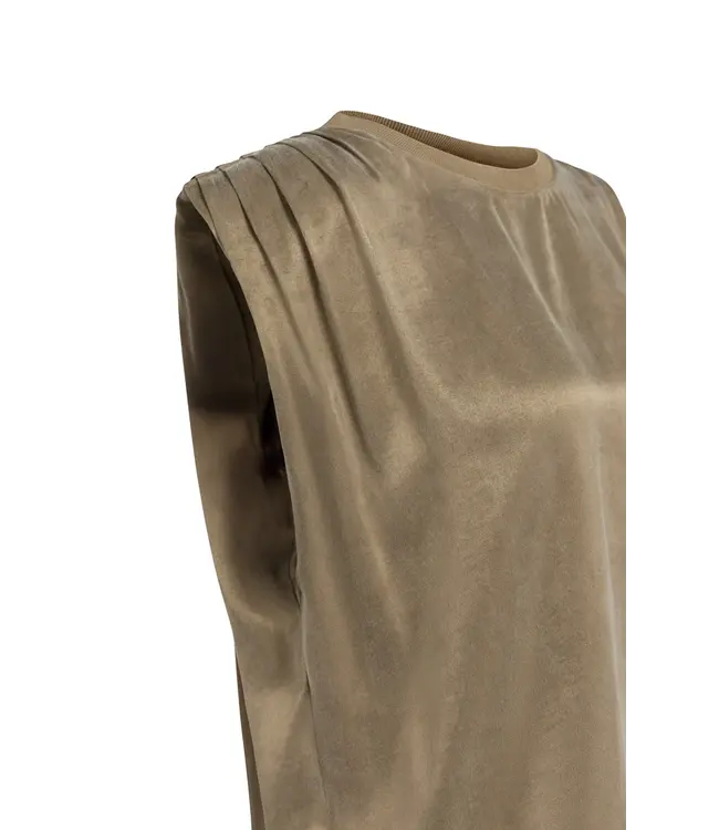 01-701408-608/90617  Sleeveless top with shoulder pleats