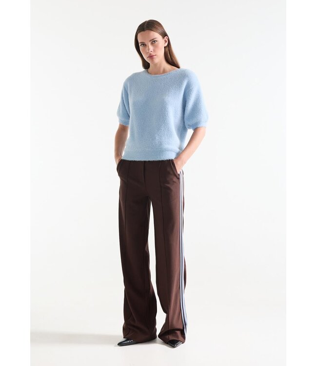 MANIN-W26/000741-lightblue  MANIN TRUI p 168 round neckline short sleeve