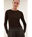 by-bar 26411102/CoffeeBean  basic ls melange stripe top