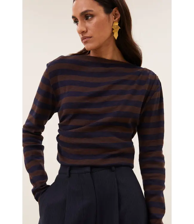 26411118/CoffeeBean  leya big stripe top