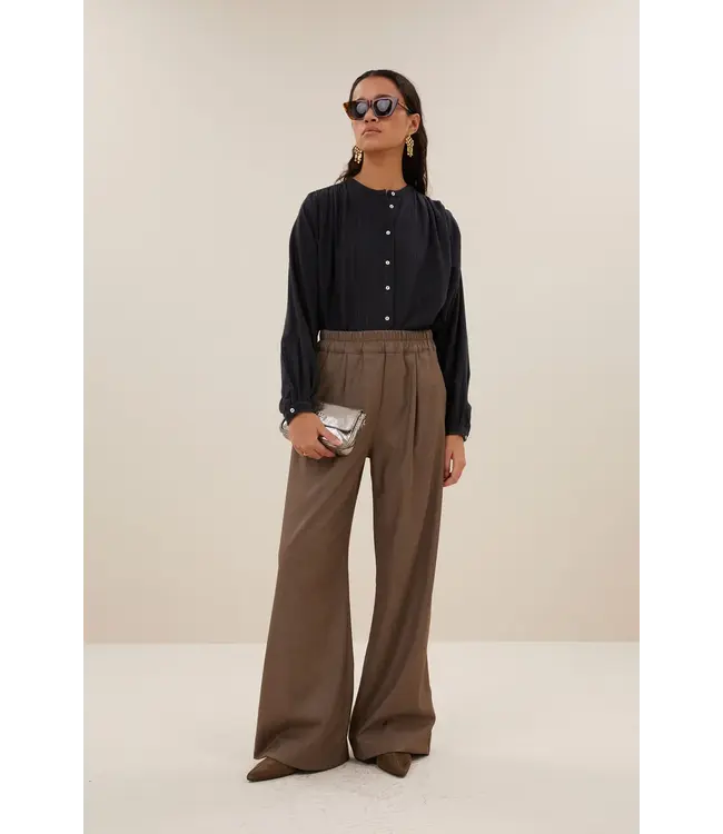 26412018/MidnightLurexStripe  nyka lurex blouse