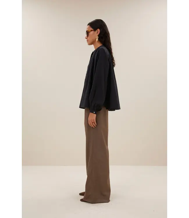 26412018/MidnightLurexStripe  nyka lurex blouse