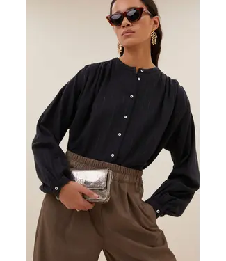 by-bar 26412018/MidnightLurexStripe  nyka lurex blouse