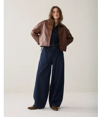 Summum Woman 4s3028-5184/000492-Nightbluedenim  Balloon shape leg Light Cotton twill
