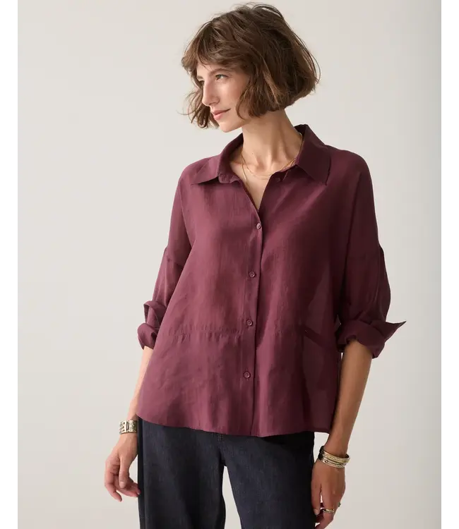 2s3524-12492/000335-Darkburgundy  Blouse Lyocell blend