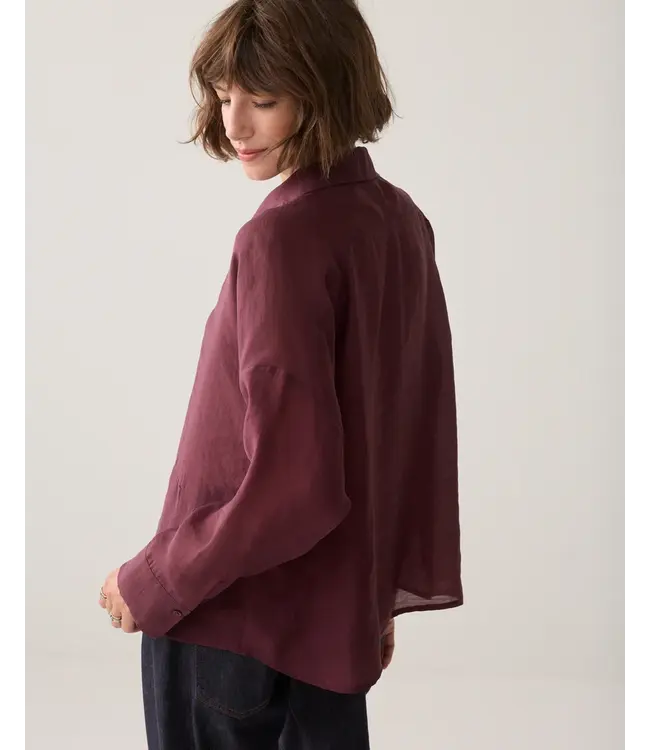 2s3524-12492/000335-Darkburgundy  Blouse Lyocell blend