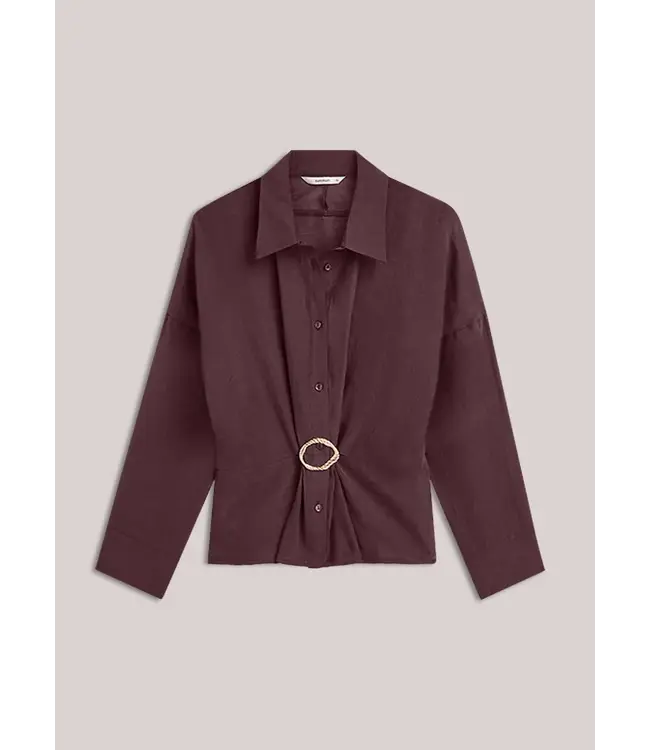 2s3524-12492/000335-Darkburgundy  Blouse Lyocell blend