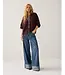 Summum Woman 7s5844-7997/000335-Darkburgundy  Puff sleeve cardigan Cozy melange knit