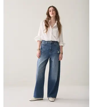 Summum Woman 4s3052-5222/000453-Denim  Loose fit jeans Mid weight cotton denim
