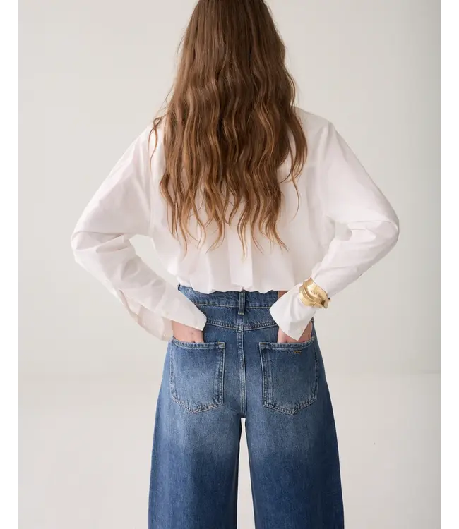 4s3052-5222/000453-Denim  Loose fit jeans Mid weight cotton denim