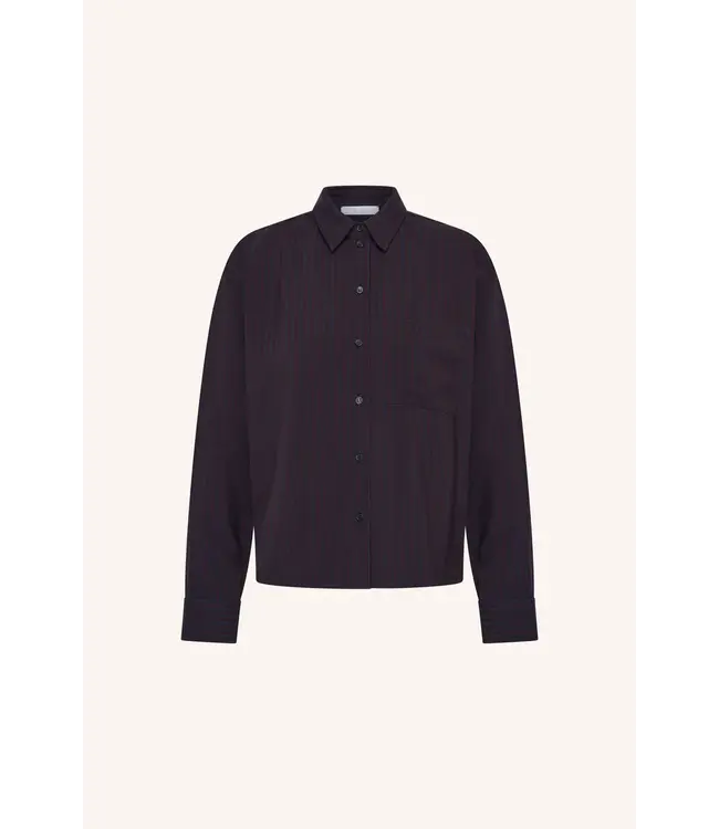 26412057/WineStripe  lise wide stripe blouse