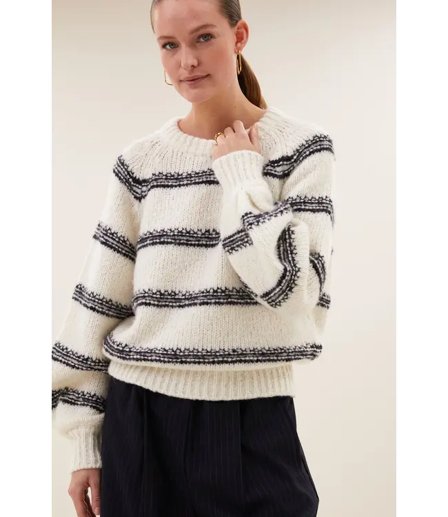 26415007/MarineStripe  lucia stripe pullover