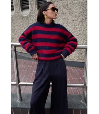 by-bar 26415012/WineStripe  gigi stripe pullover