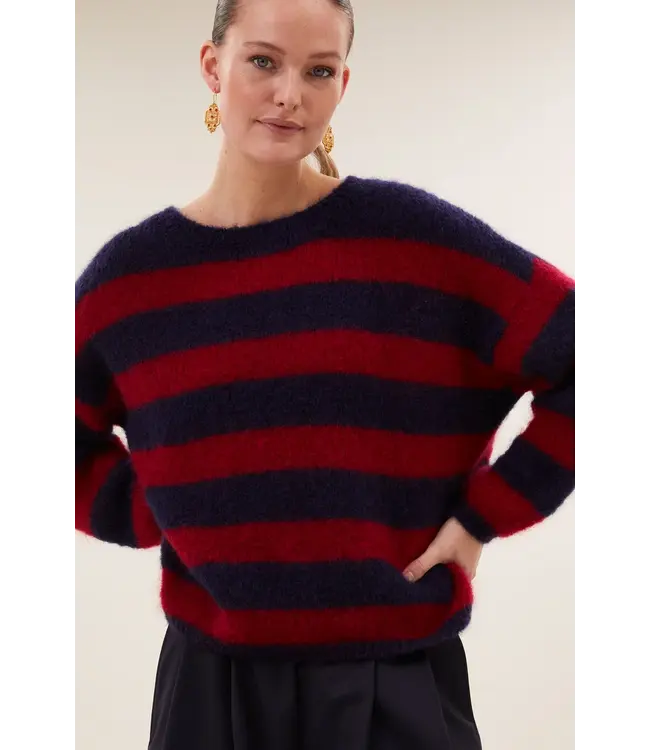 26415012/WineStripe  gigi stripe pullover