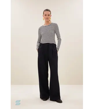 by-bar 26418017/Midnight  jelle pinstripe pants
