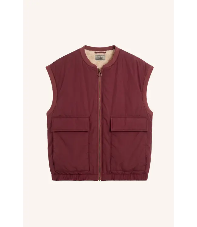 26419003/Wine  gio sleeveless jacket
